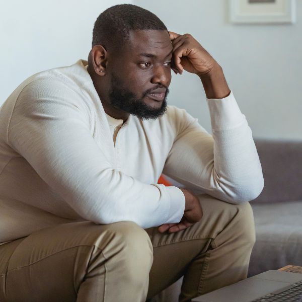 Man experiencing poor joint health
