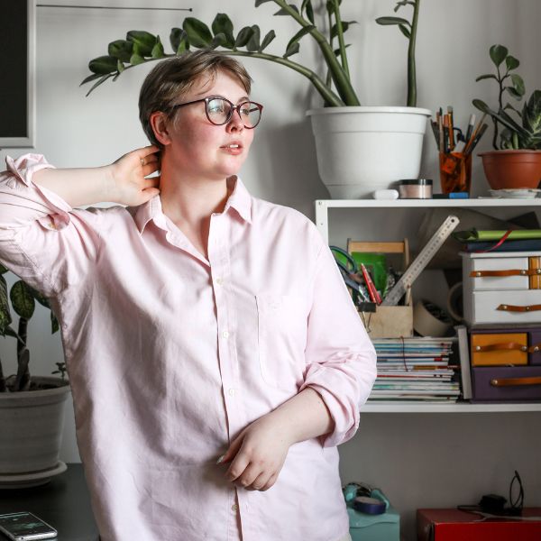 Woman with poor mental health 